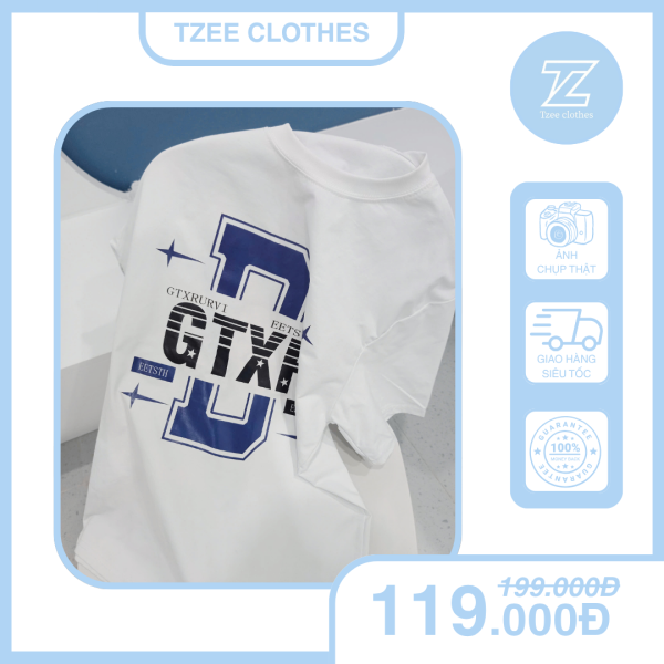 Áo phông D xanh _ Tzeeclothes mẫu TZ-003