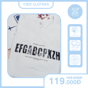 Áo phông in chữ 3D hiện đại Tzeeclothes