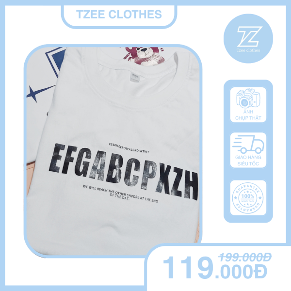 Áo phông in chữ 3D hiện đại Tzeeclothes