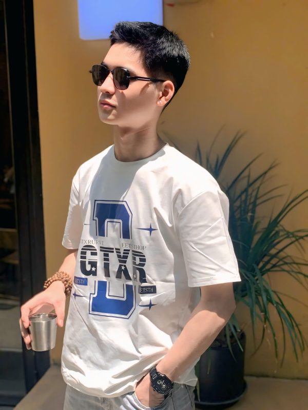 Áo phông D xanh _ Tzeeclothes mẫu TZ-003