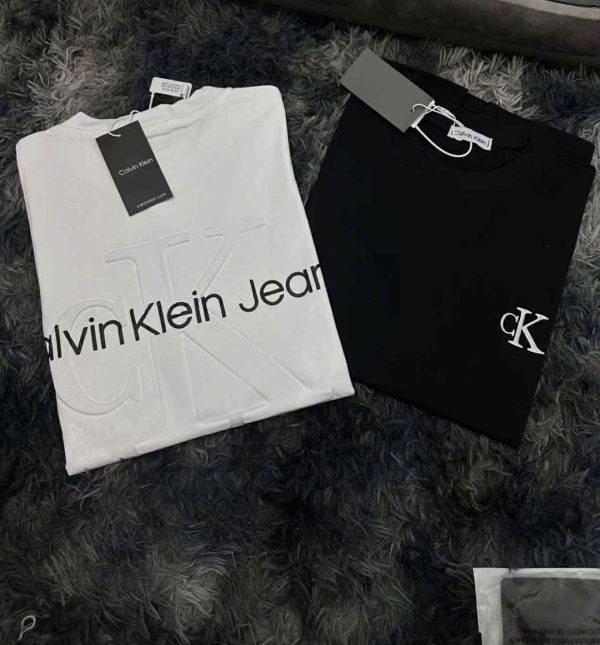 Áo Phông Nam Nữ Basic Form Rộng Họa Tiết C.K New 2025 -TZEECLOTHES - Hình ảnh 5